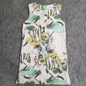 H&M Conscious Size 12 Light Pink Floral Mini Sleeveless Dress